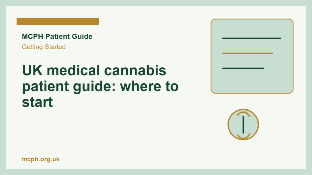 UK medical cannabis patient guide: where to start — MCPH patient guide cover