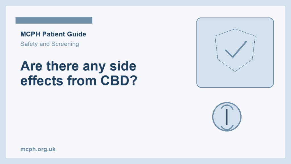 Are there any side effects from CBD? — MCPH patient guide cover