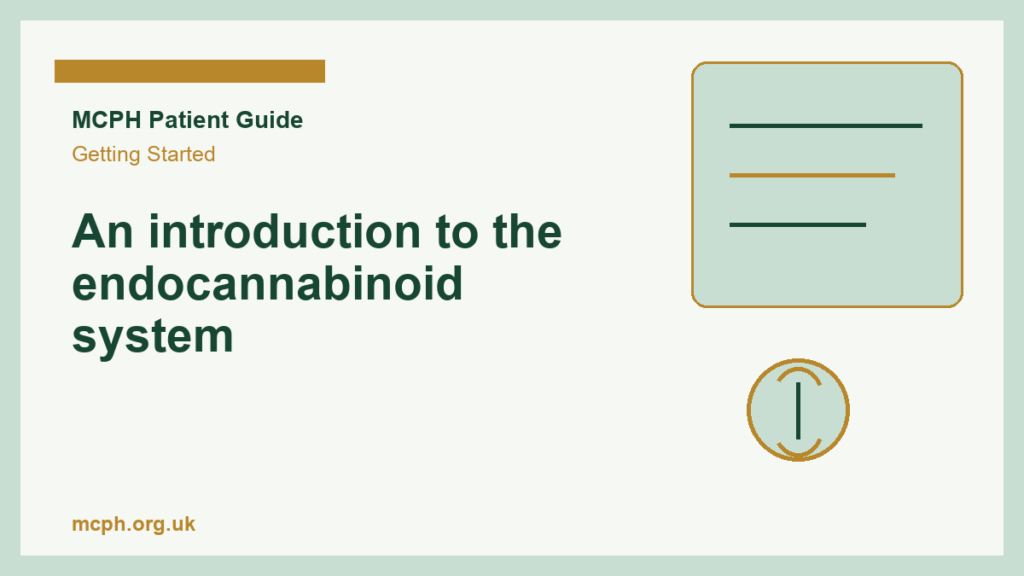 An introduction to the endocannabinoid system — MCPH patient guide cover