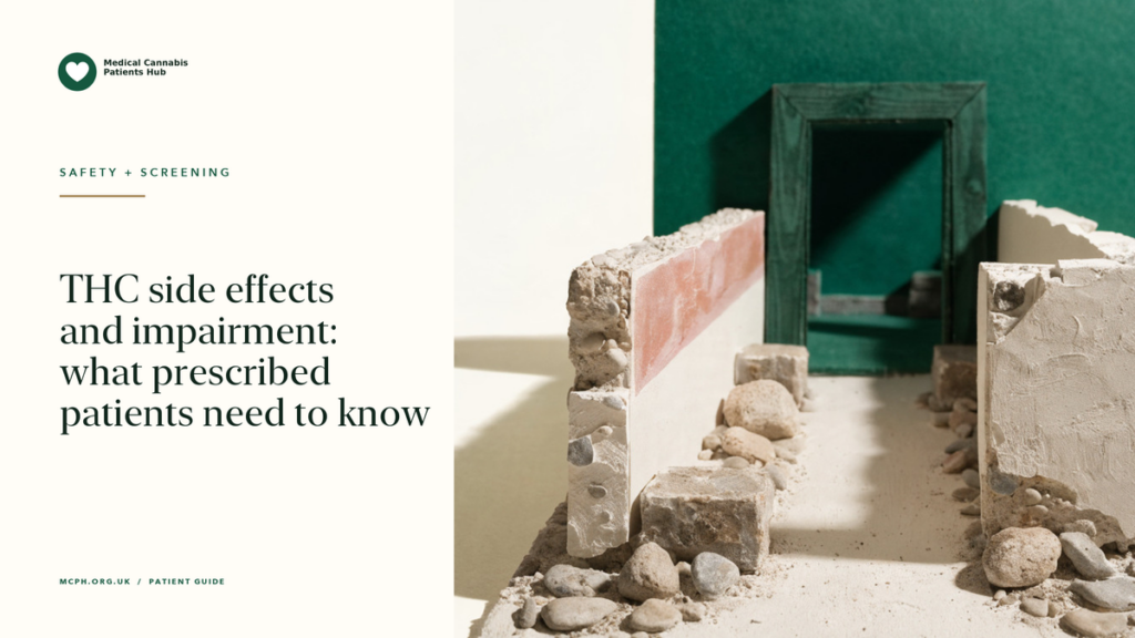 THC side effects and impairment: what prescribed patients need to know — MCPH article cover