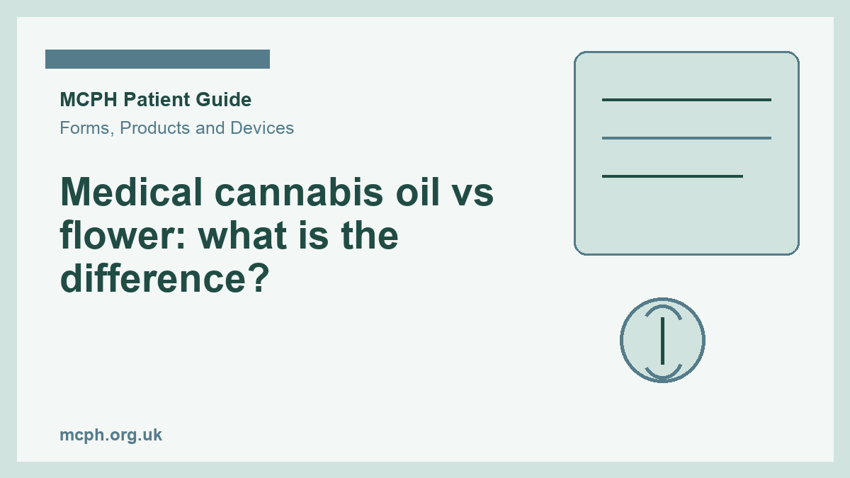 Medical cannabis oil vs flower: what is the difference? - MCPH patient guide cover