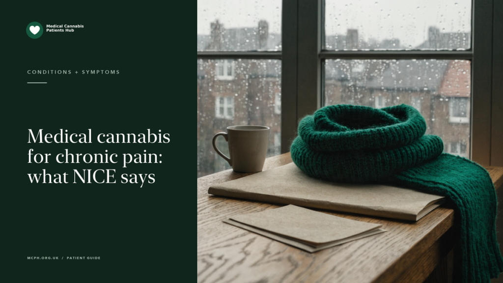 Medical cannabis for chronic pain: what NICE says — MCPH article cover