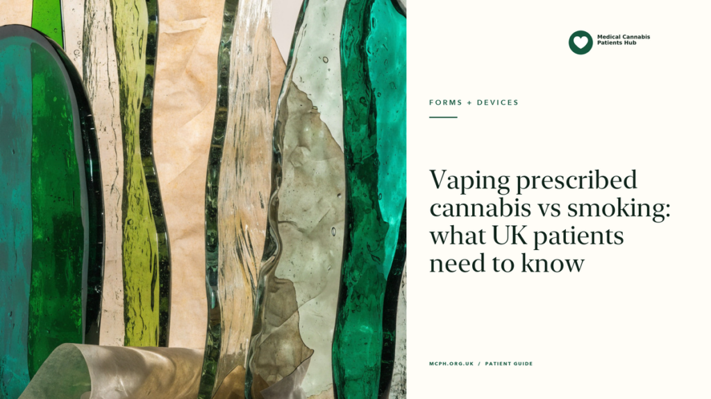 Vaping prescribed cannabis vs smoking: what UK patients need to know — MCPH article cover