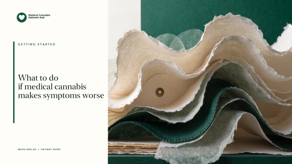 What to do if medical cannabis makes symptoms worse — MCPH article cover