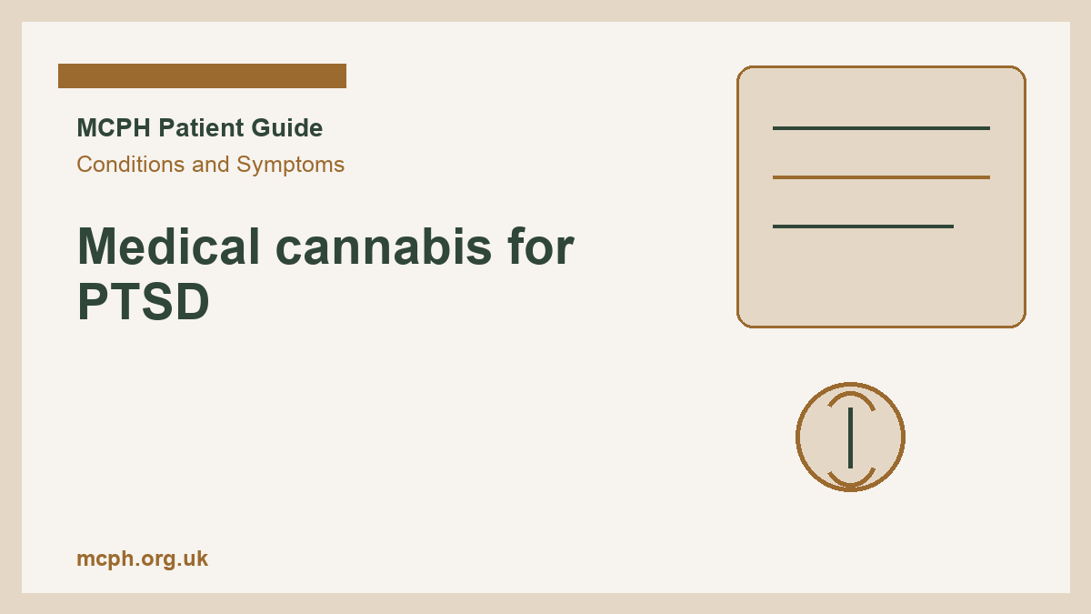Medical cannabis for PTSD - MCPH patient guide cover