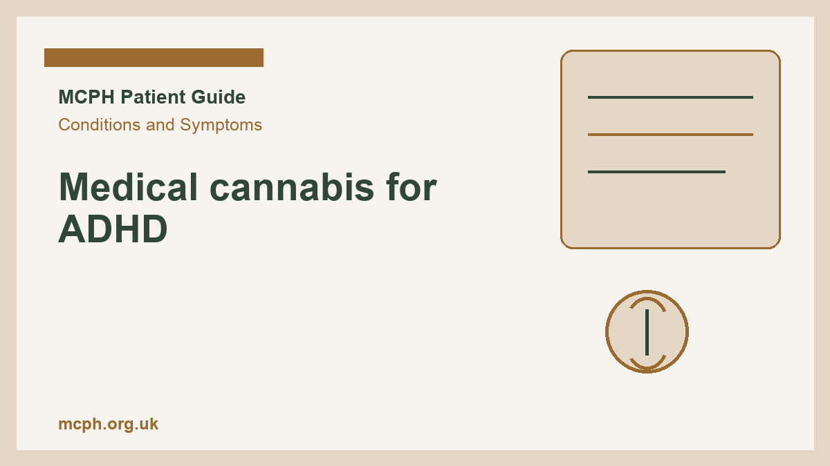 Medical cannabis for ADHD - MCPH patient guide cover