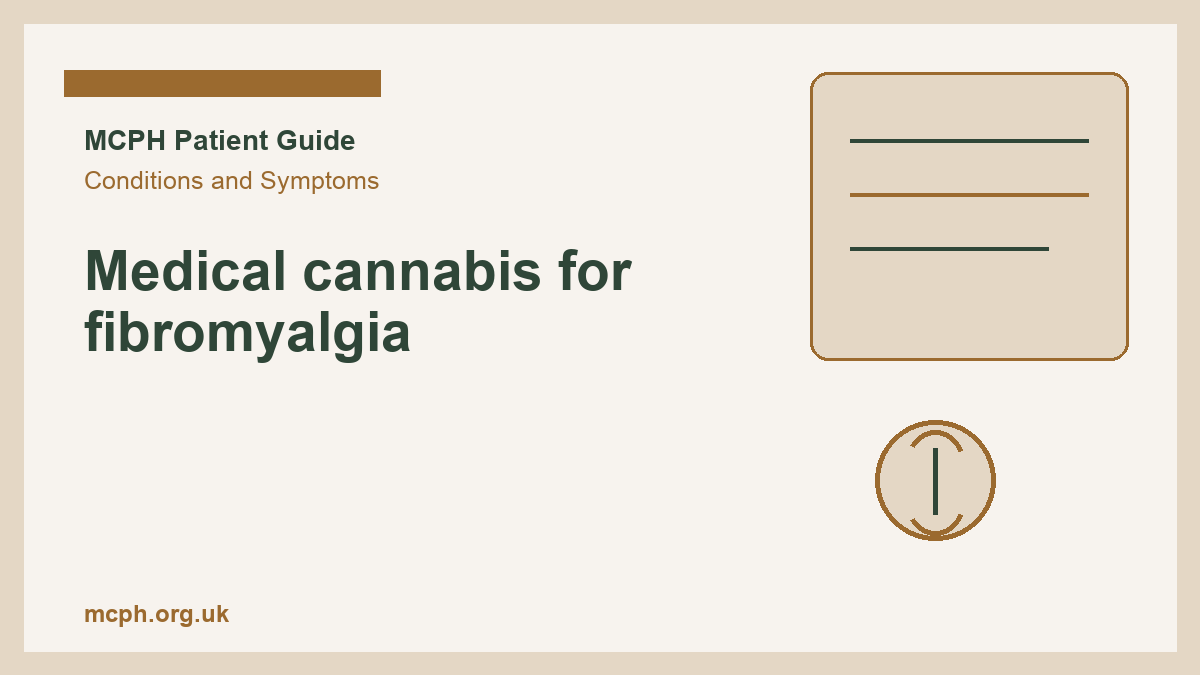 Medical cannabis for fibromyalgia - MCPH patient guide cover