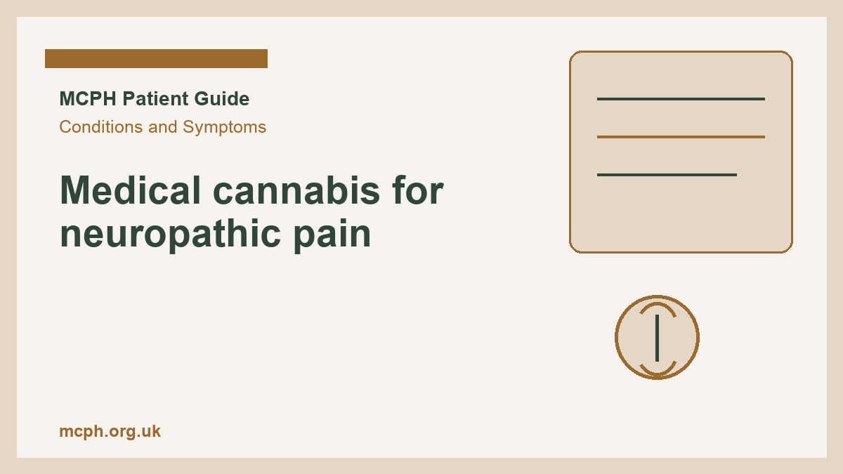 Medical cannabis for neuropathic pain - MCPH patient guide cover