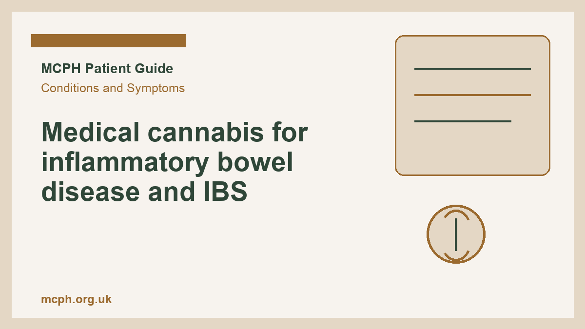Medical cannabis for inflammatory bowel disease and IBS - MCPH patient guide cover