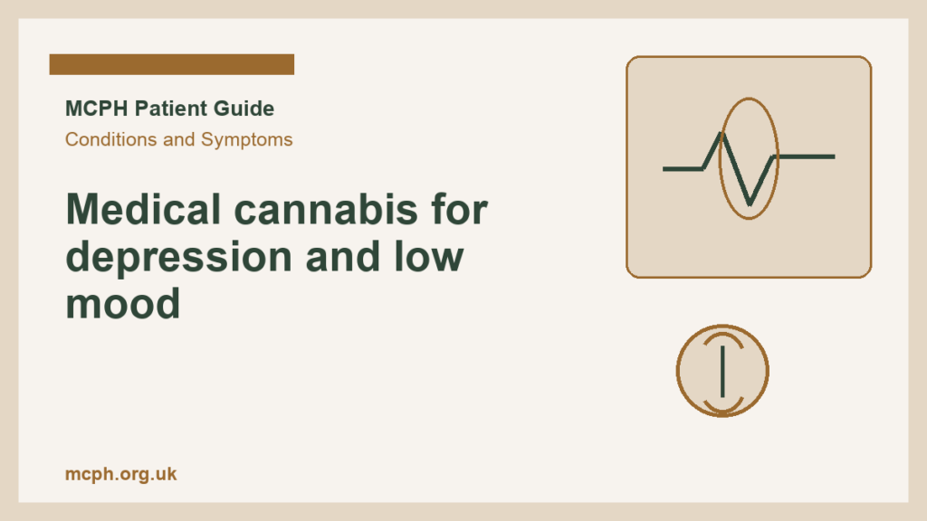Medical cannabis for depression and low mood — MCPH patient guide cover
