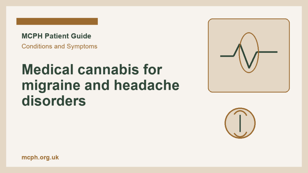 Medical cannabis for migraine and headache disorders — MCPH patient guide cover