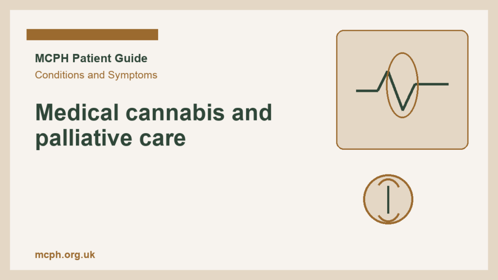 Medical cannabis and palliative care — MCPH patient guide cover