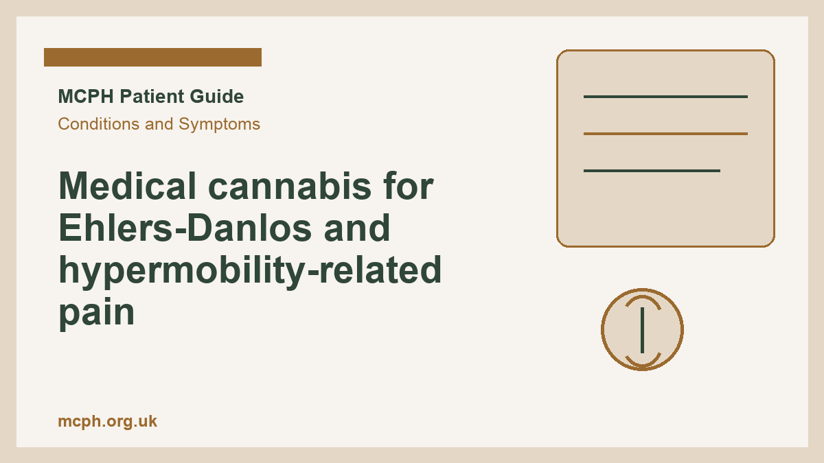 Medical cannabis for Ehlers-Danlos and hypermobility-related pain - MCPH patient guide cover