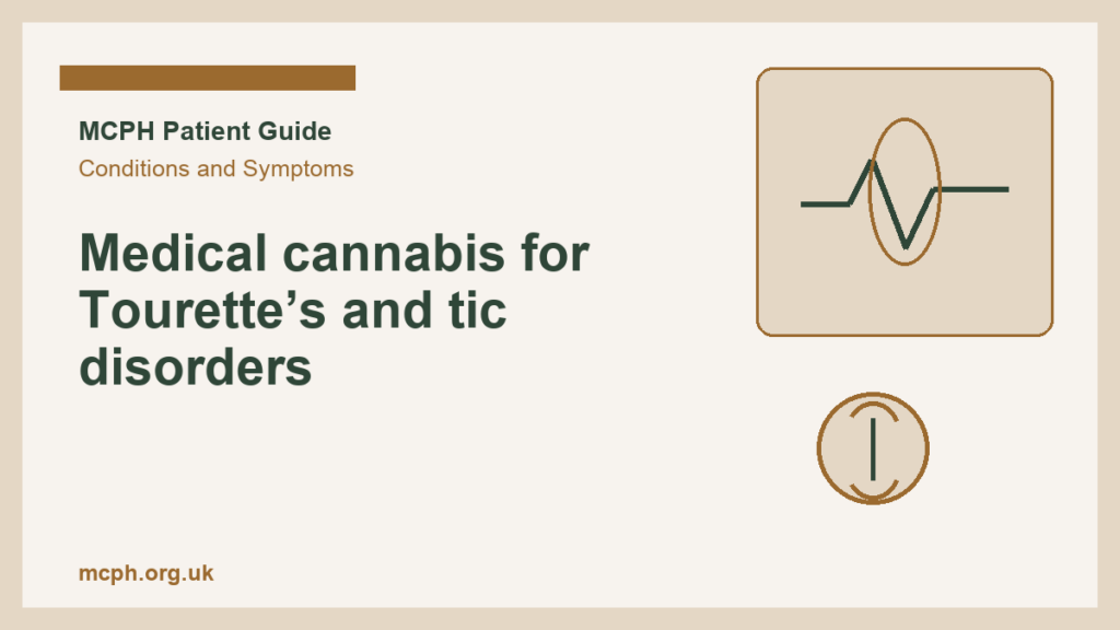 Medical cannabis for Tourette’s and tic disorders — MCPH patient guide cover