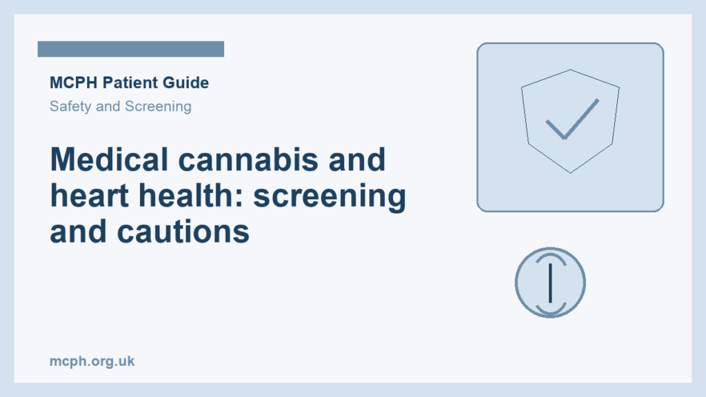 Medical cannabis and heart health: screening and cautions — MCPH patient guide cover