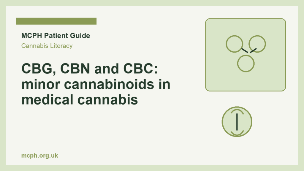 CBG, CBN and CBC: minor cannabinoids in medical cannabis — MCPH patient guide cover