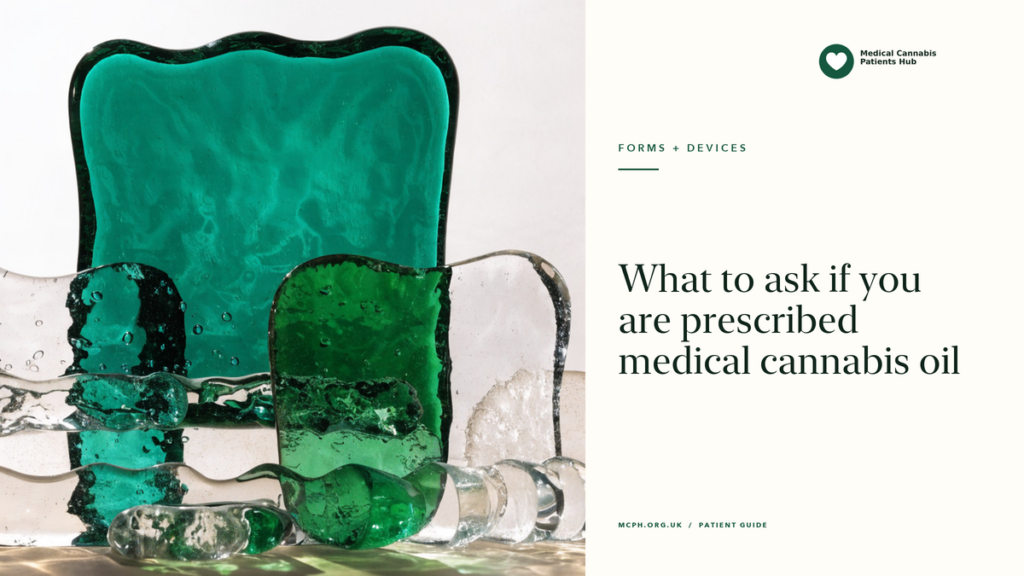 What to ask if you are prescribed medical cannabis oil — MCPH article cover