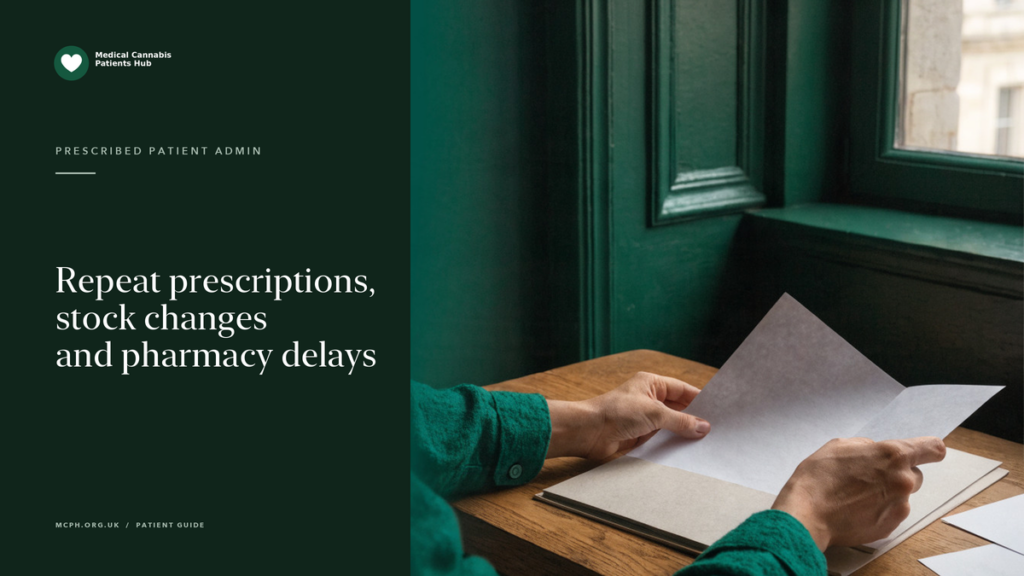 Repeat prescriptions, stock changes and pharmacy delays — MCPH article cover