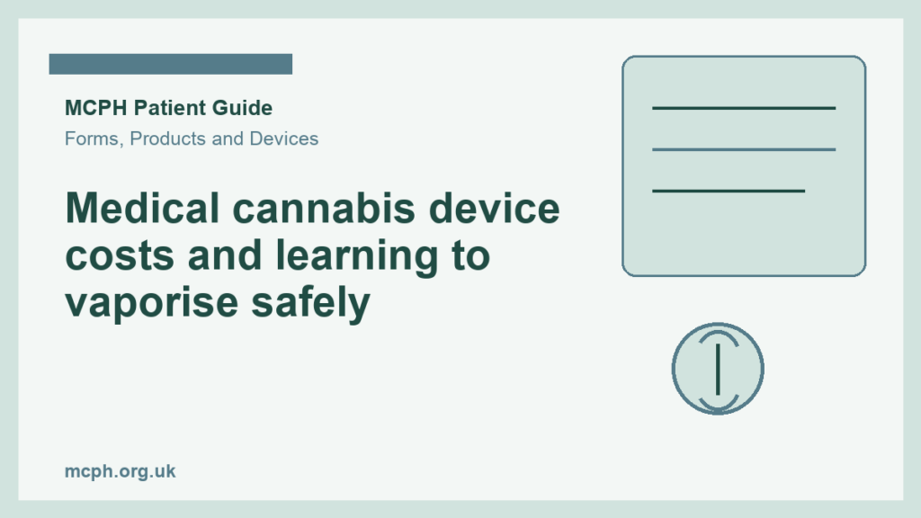 Medical cannabis device costs and learning to vaporise safely
