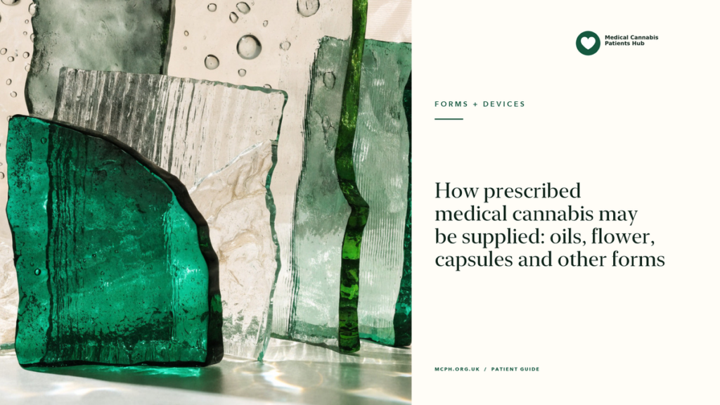 How prescribed medical cannabis may be supplied: oils, flower, capsules and other forms — MCPH article cover