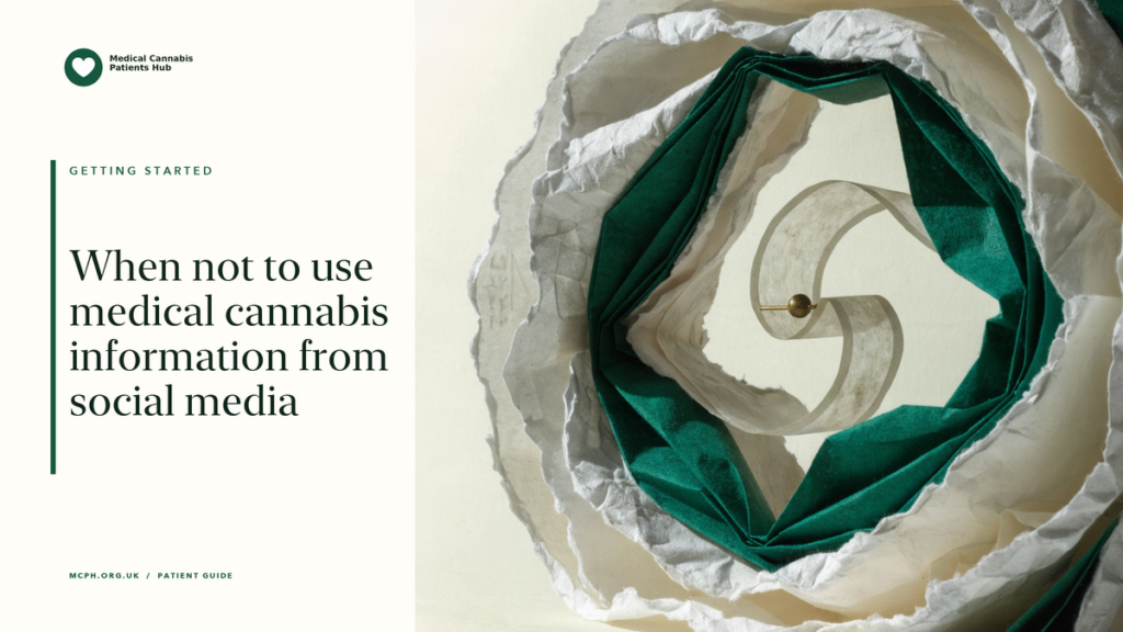 When not to use medical cannabis information from social media — MCPH article cover