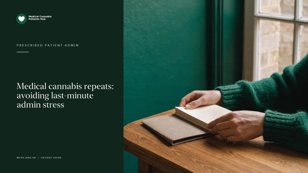 Medical cannabis repeats: avoiding last-minute admin stress — MCPH article cover