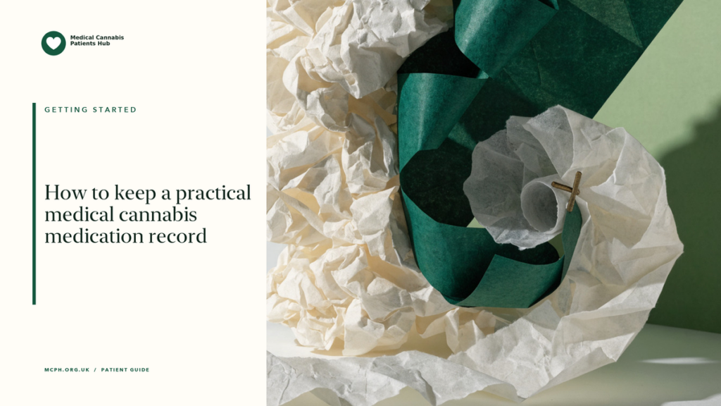 How to keep a practical medical cannabis medication record — MCPH article cover