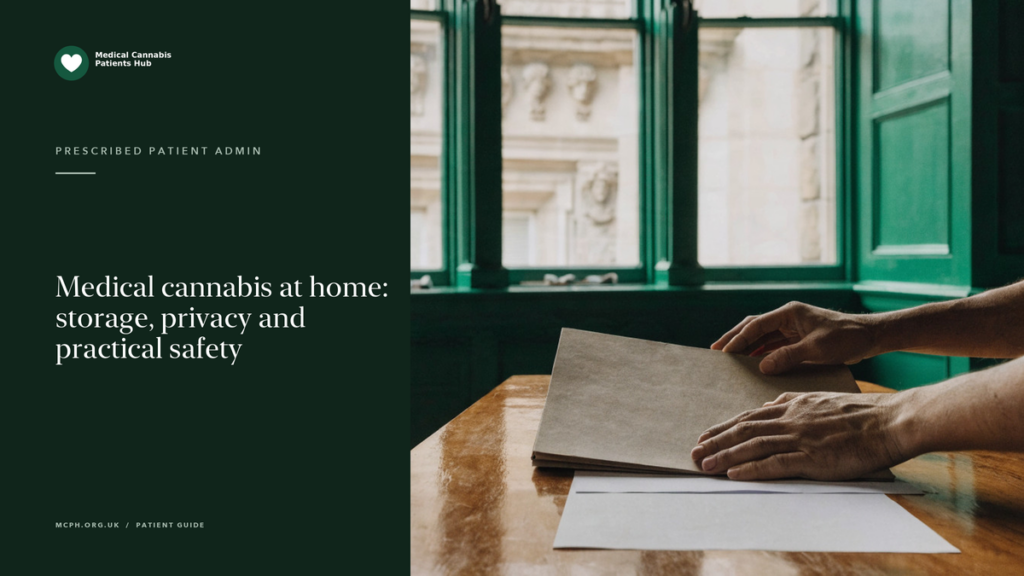 Medical cannabis at home: storage, privacy and practical safety — MCPH article cover