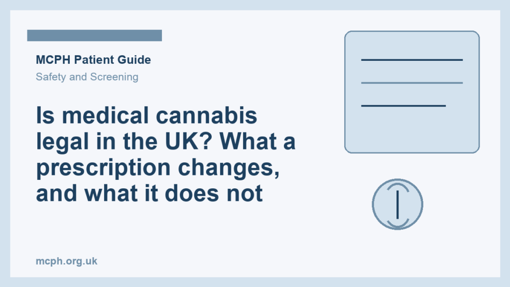 Is medical cannabis legal in the UK? What a prescription changes, and what it does not