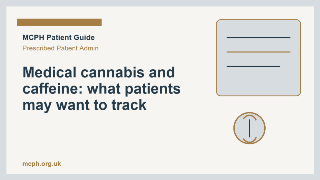 Medical cannabis and caffeine: what patients may want to track - MCPH patient guide cover