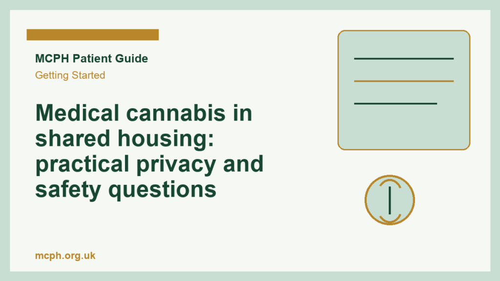 Medical cannabis in shared housing: practical privacy and safety questions - MCPH patient guide cover