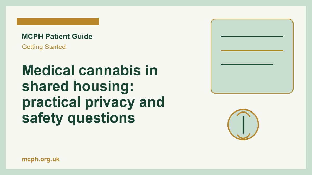 Medical cannabis in shared housing: practical privacy and safety questions - MCPH patient guide cover