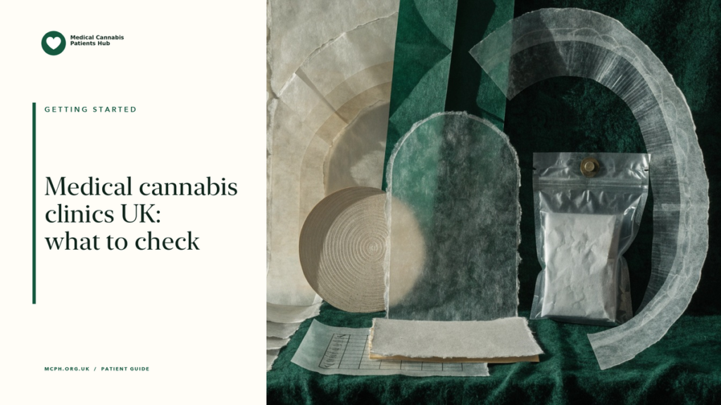 Medical cannabis clinics UK: what to check - MCPH patient guide cover