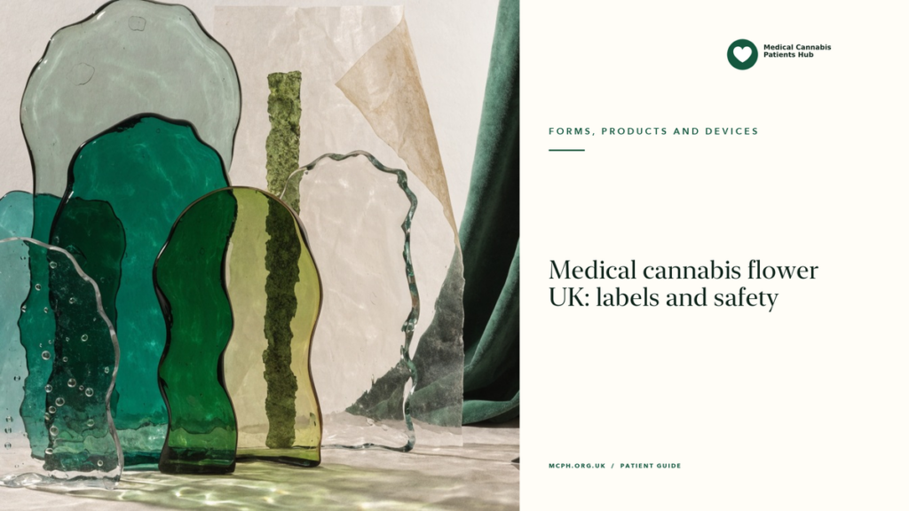 Medical cannabis flower UK: labels and safety - MCPH patient guide cover