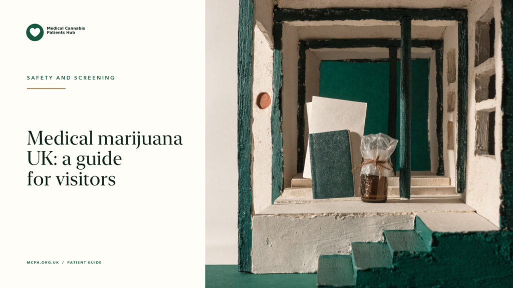 Medical marijuana UK: a guide for visitors - MCPH patient guide cover